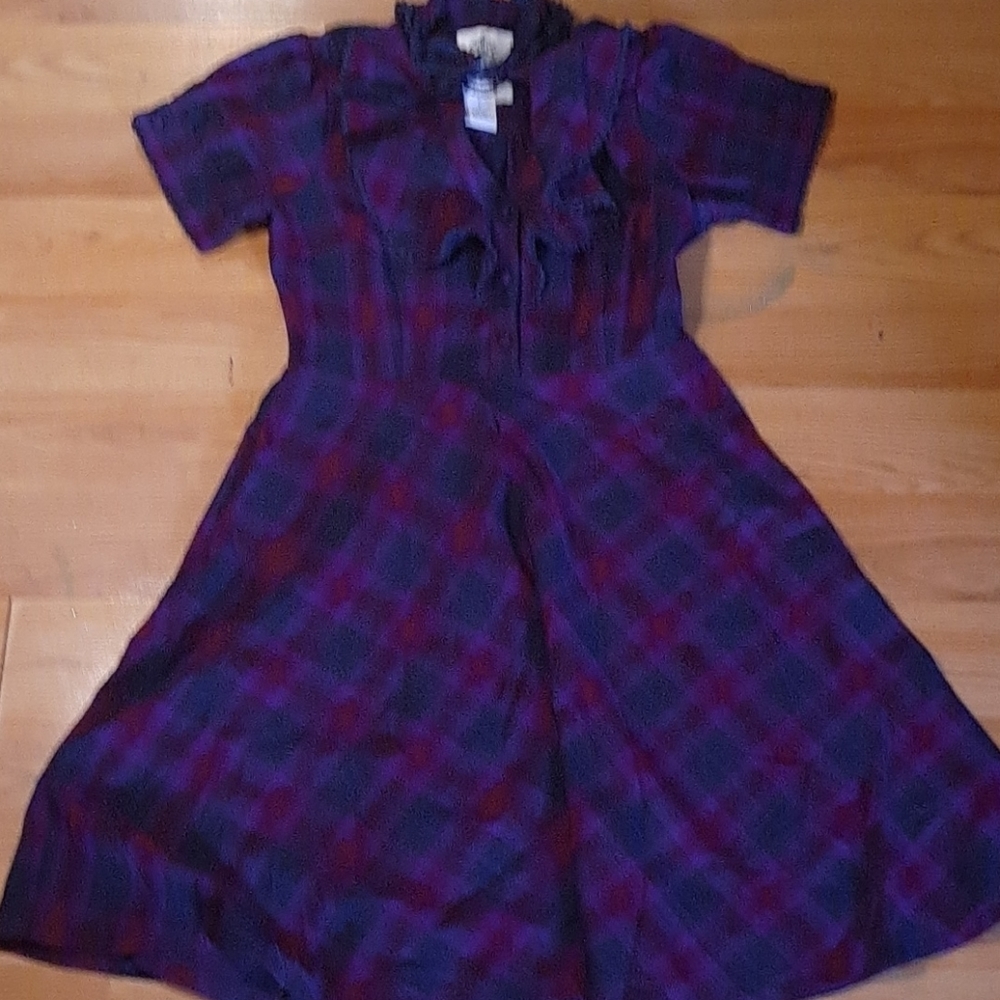 Plaid retro dress